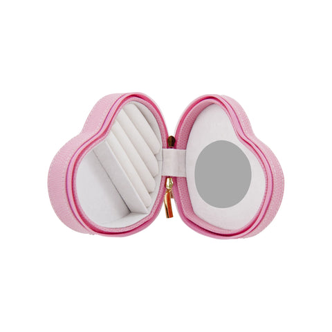 Pink Heart Shaped Jewelry Box