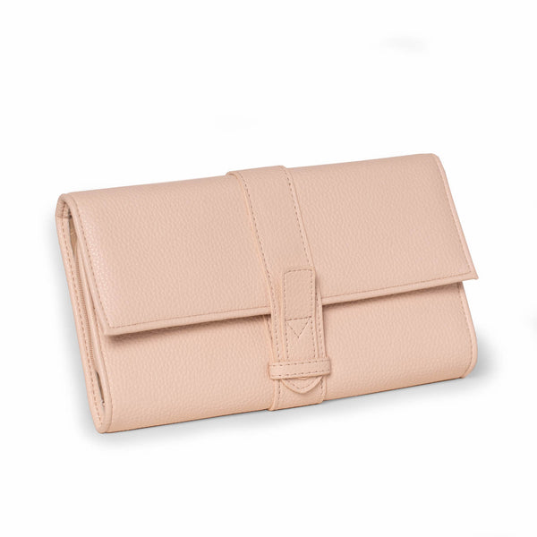 Hayley Cream Jewelry Clutch