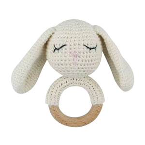 Bunny Rattle Teether Ring