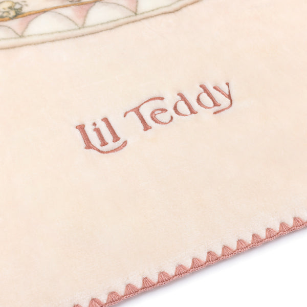 Lil Teddy’s Merry Go Snuggle Sugary Pink Blanket