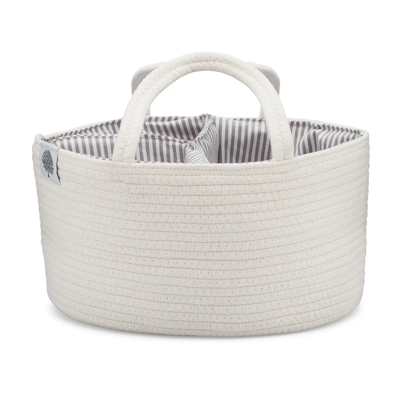 Cream Rope Diaper Caddy