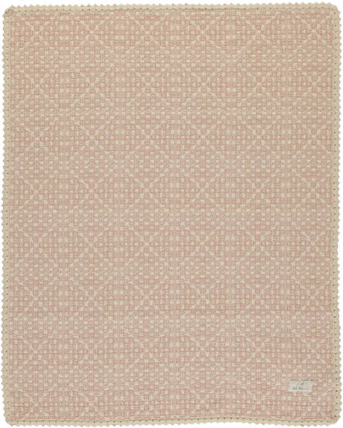 Bebe Organic Rose Pink Crochet Blanket