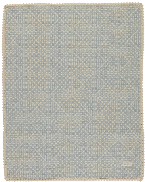 Bebe Organic Sky Blue Crochet Blanket