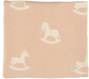 Bebe Organic Dusty Pink Cuddle Horse Blanket