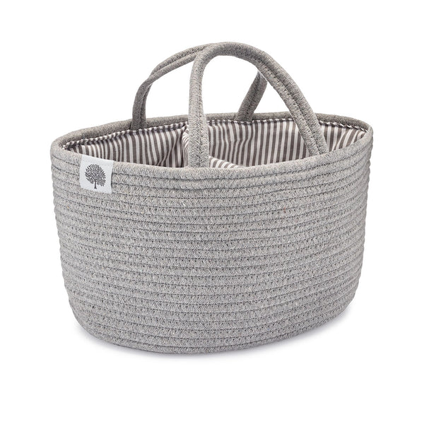 Grey Rope Diaper Caddy