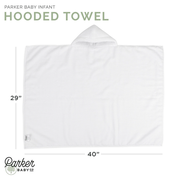 White Plush Hooded Bath Towel