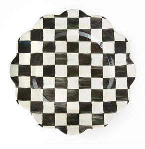 Courtly Check Enamel Petal Platter