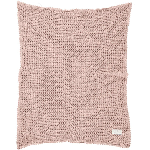 Bebe Organic Rose Waffle Blanket