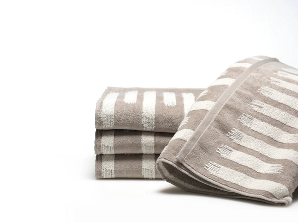 Strokes Beige Hand Towel