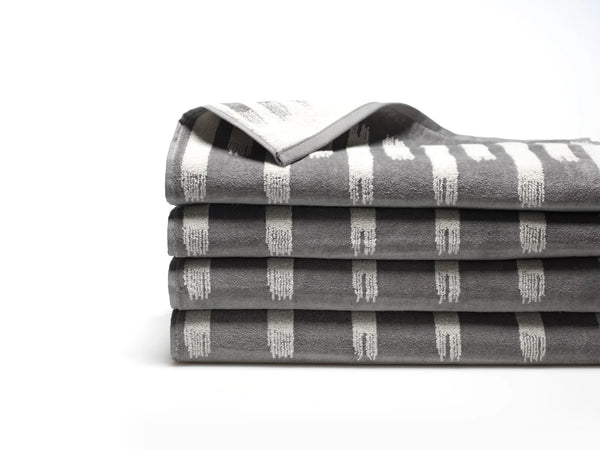 Strokes Grey Hand Towel