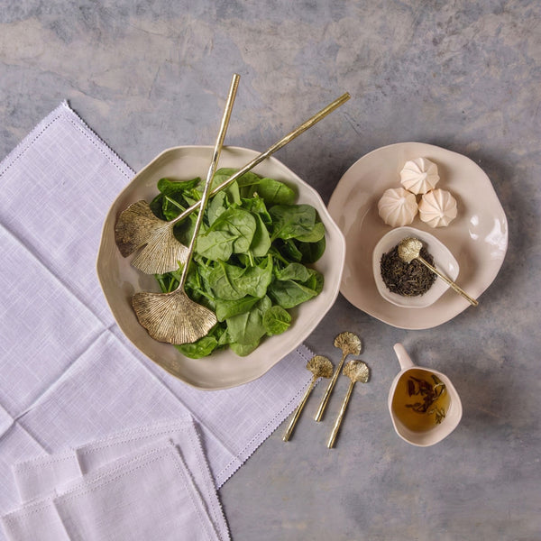 Gingko Gold Salad Servers