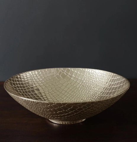 Croc Large Bowl (Gold)