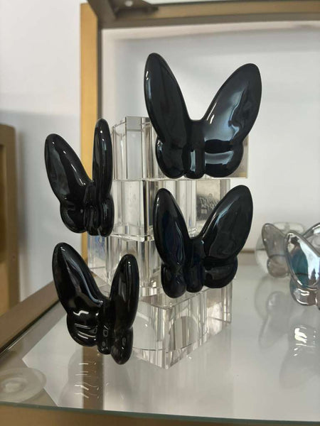 Crystal Napkin Rings With Butterfly Detail