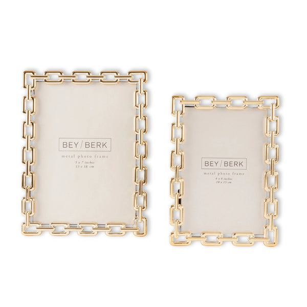 Rose Gold Chain Link Picture Frame