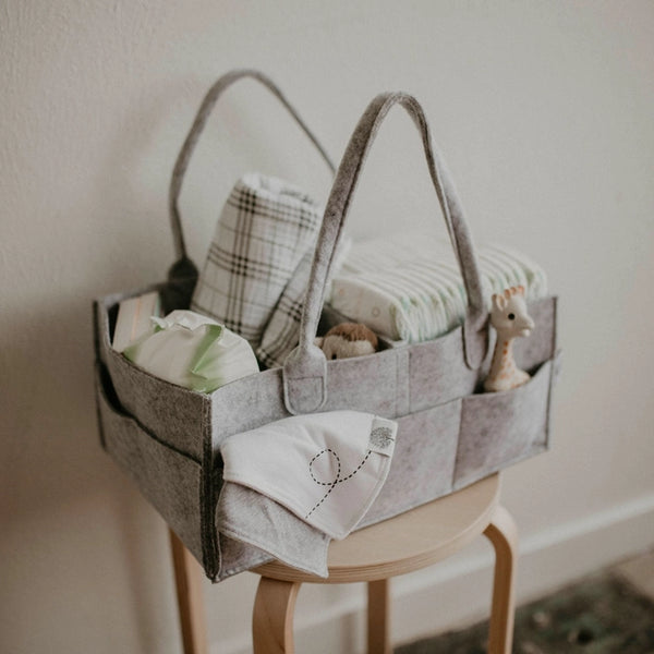 Grey Baby Storage Caddy- Large