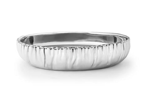 Cerro Large Silver Oval Serving Bowl