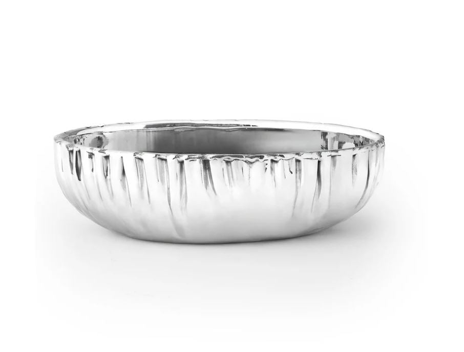 Cerro Small Silver Oval Serving Bowl