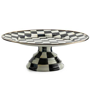 Courtly Check Pedestal Platter, Large