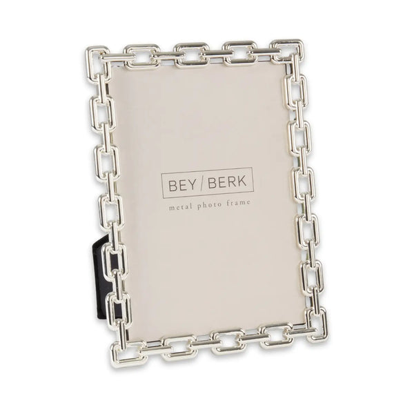 Silver Chain Link Picture Frame
