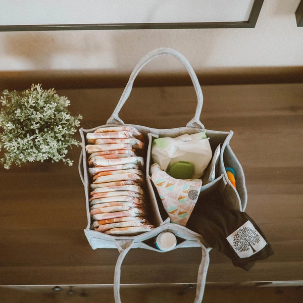 Grey Baby Storage Caddy- Regular