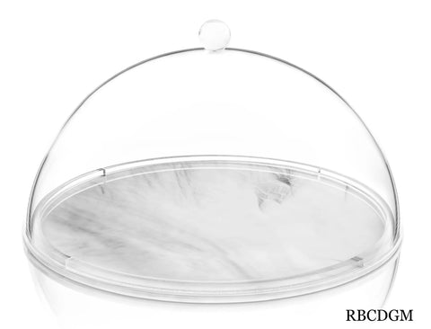 Lucite & Marble Cake Dome