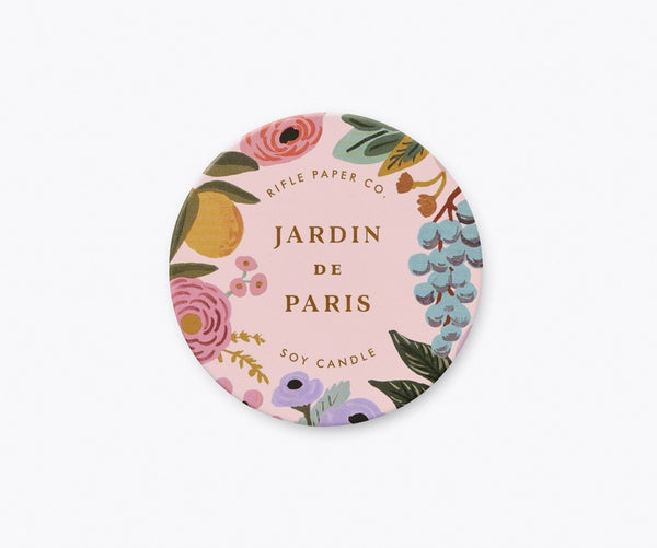 Rifle Paper Jardin De Paris 3 oz Tin Candle