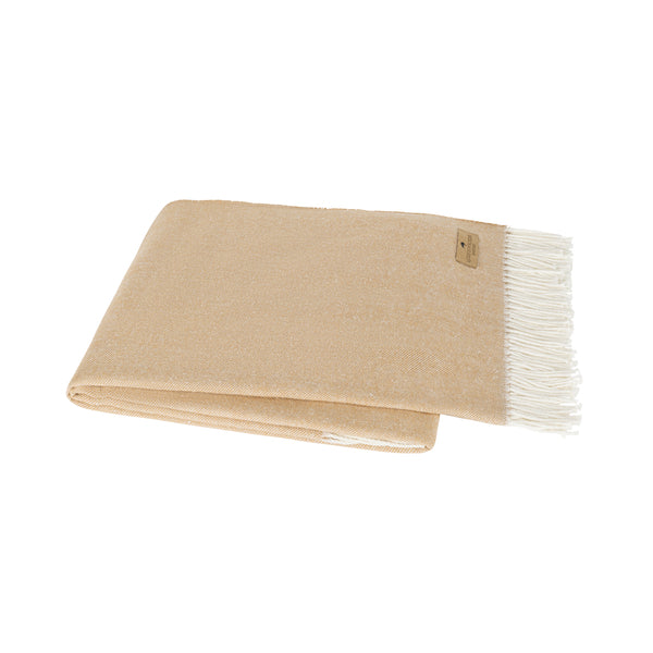 Lands Downunder Biscotti Italian Herringbone Throw