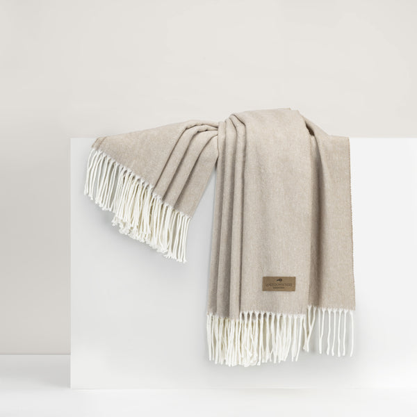 Lands Downunder Dune Italian Herringbone Throw