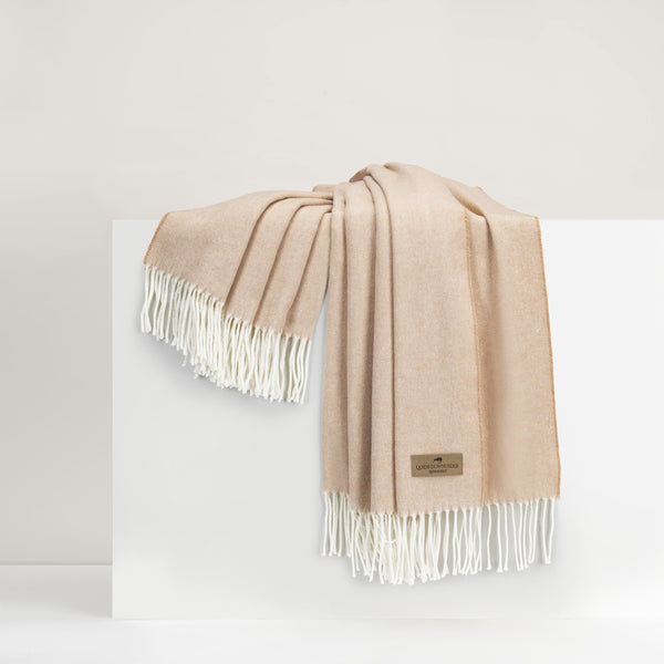 Lands Downunder Soft Linen Italian Herringbone Throw