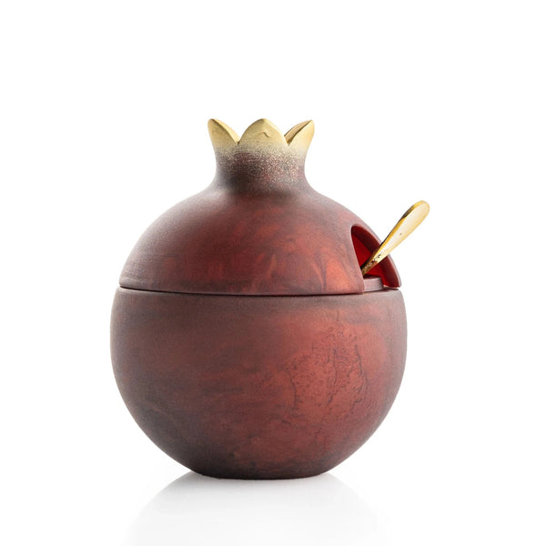 Pomegranate Resin Deep Red Honey Dish