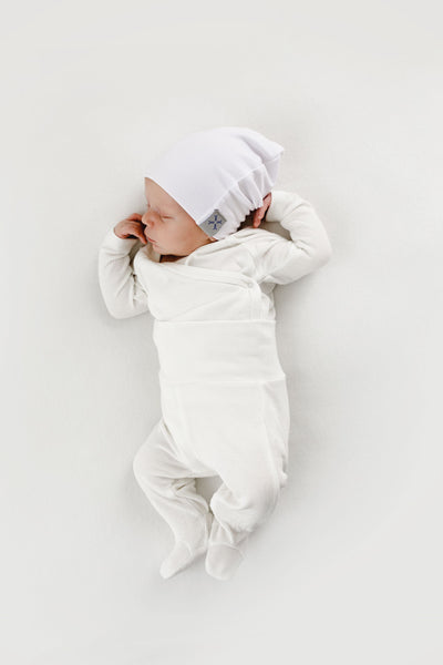 White Baby Beanie