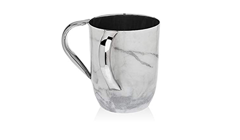 Marble Washing Cup - Silver