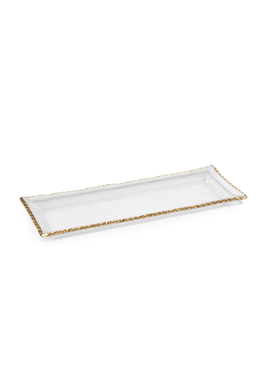 Rectangular Trays with Jagged Gold Rim- LARGE