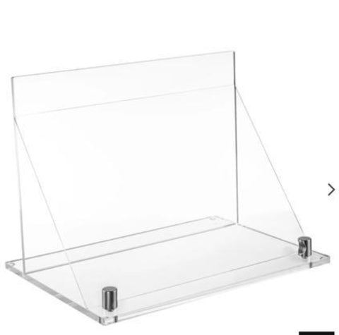 Cookbook Stand - Clear | Silver