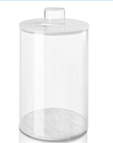 Luxe Round Marble Canister